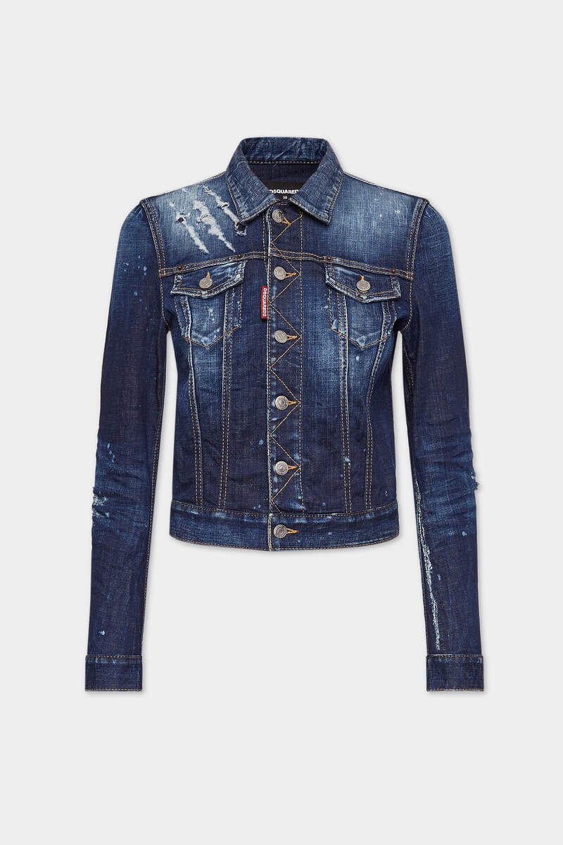 ★Dsquared2★DARK CB WASH CLASSIC DENIM WORKER JACKET★ DSQUARED2 DARK CB WASH CLASSIC DENIM WORKER JACKET | REVERSIBLE