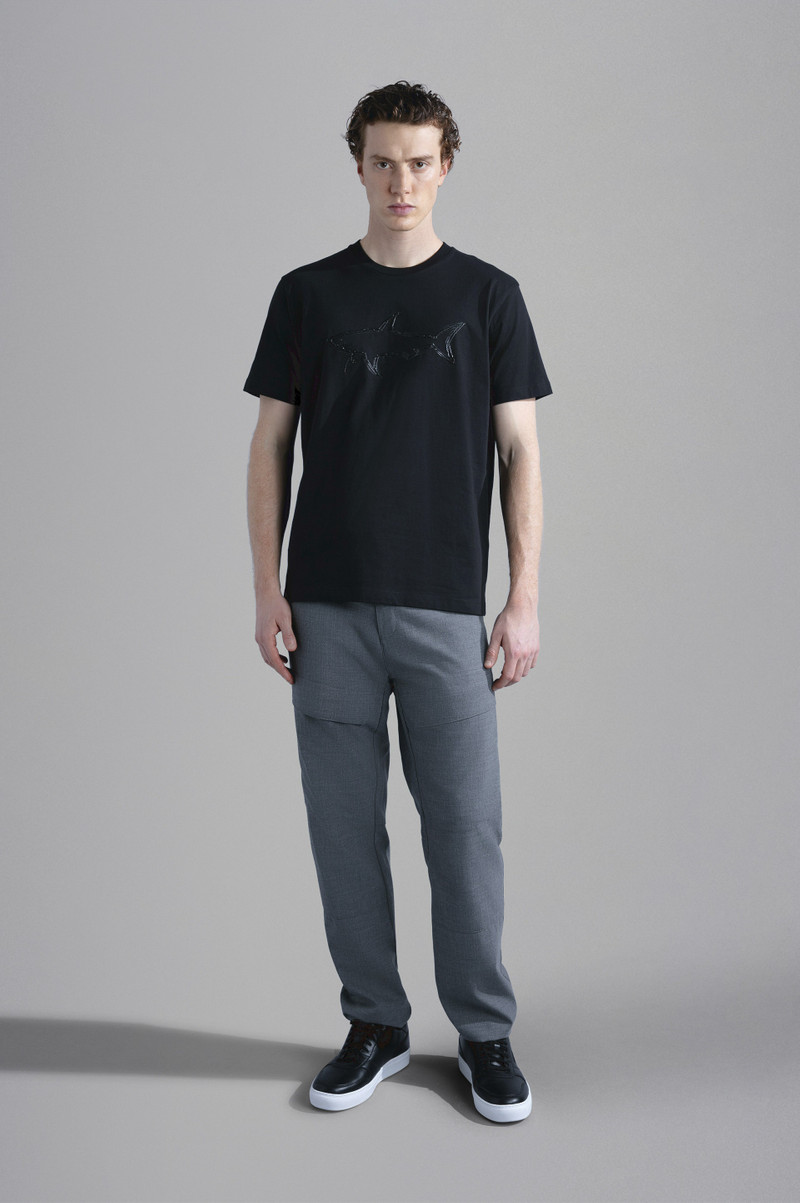 Paul & Shark WOOL TECHNICAL FABRIC TROUSERS outlook