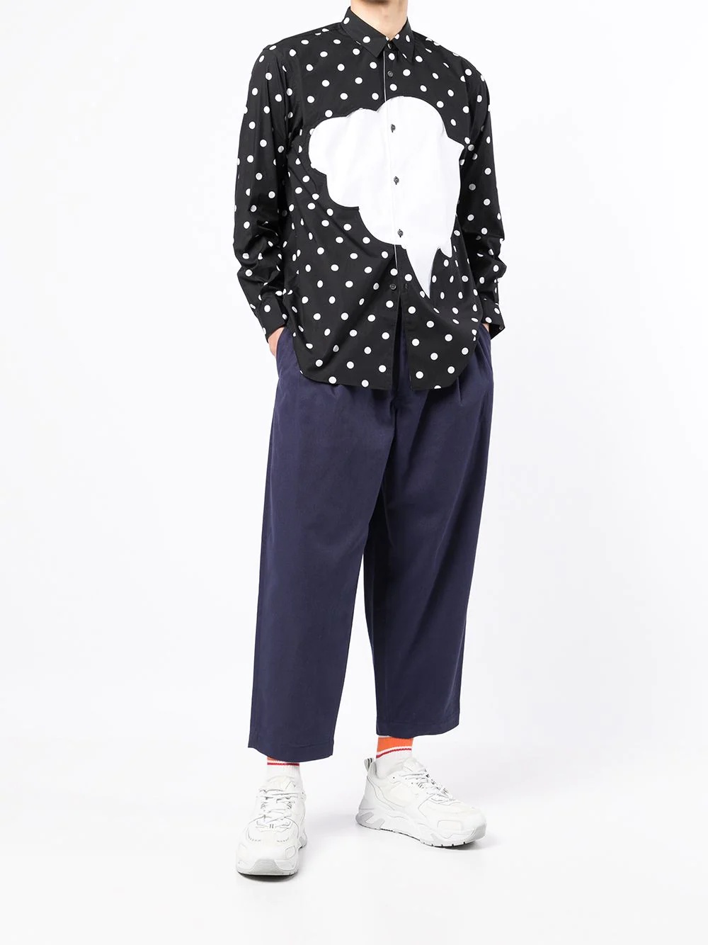 polka-dot speech-bubble shirt - 2