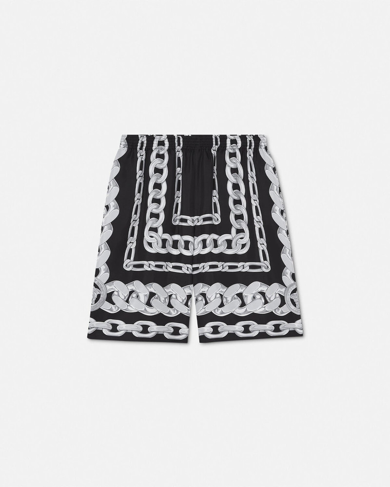 Medusa Chains Silk Shorts - 1