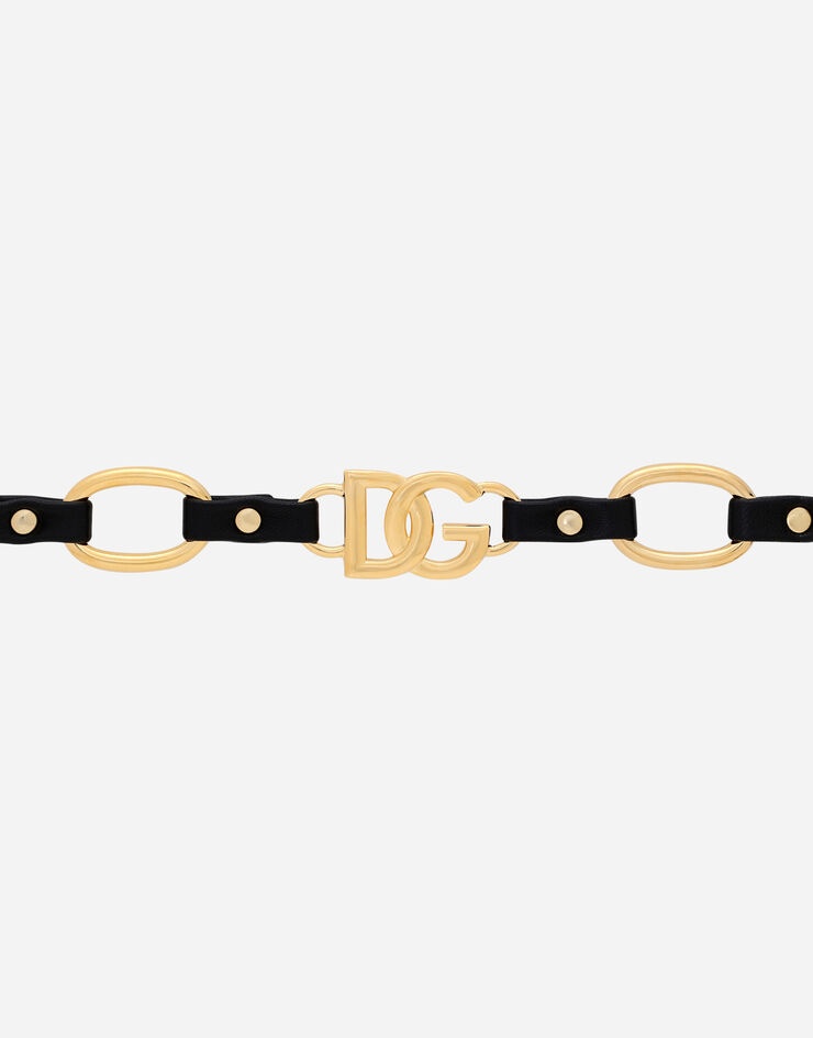 Chain and leather belt - 3