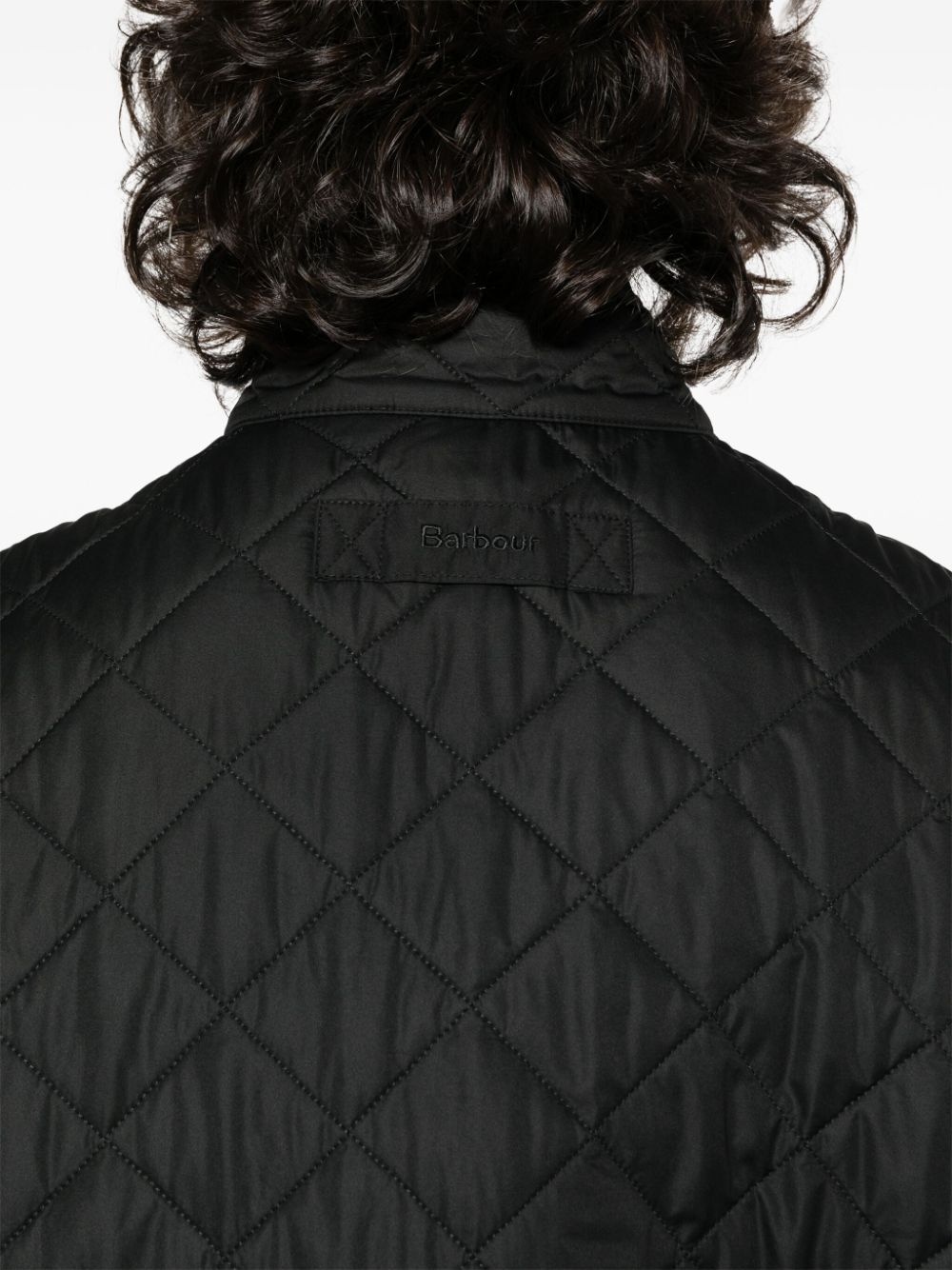 diamond-quilted logo-embroidered gilet - 5