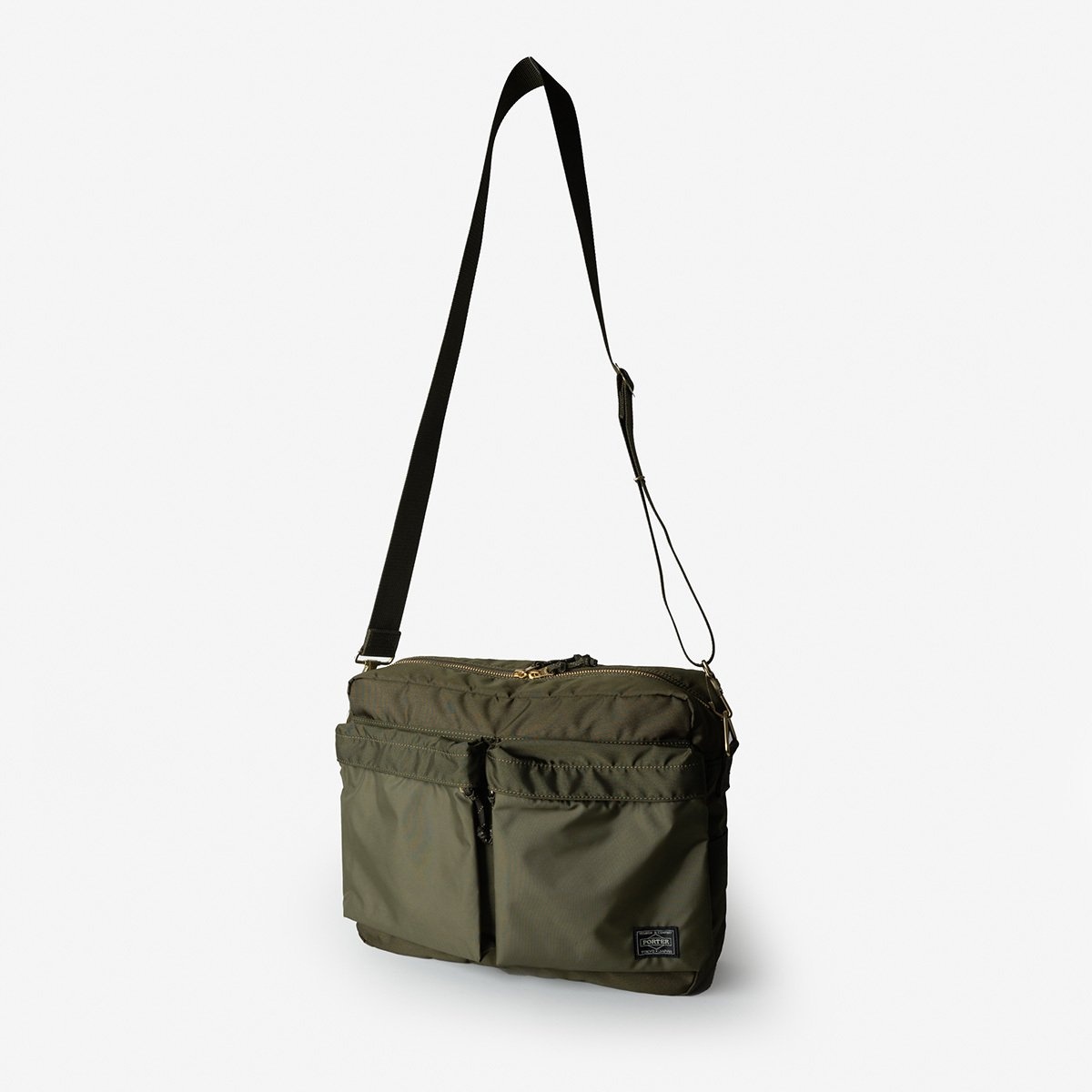 POR-FOR-SHL-OLV Porter - Yoshida & Co. - Force Shoulder Bag - Olive - 1