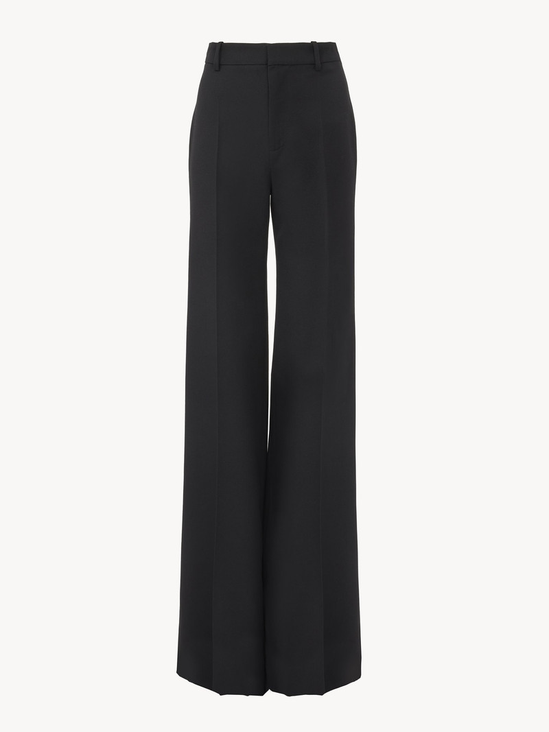 Chloé HIGH-RISE FLARED PANTS IN WOOL GRAIN DE POUDRE outlook