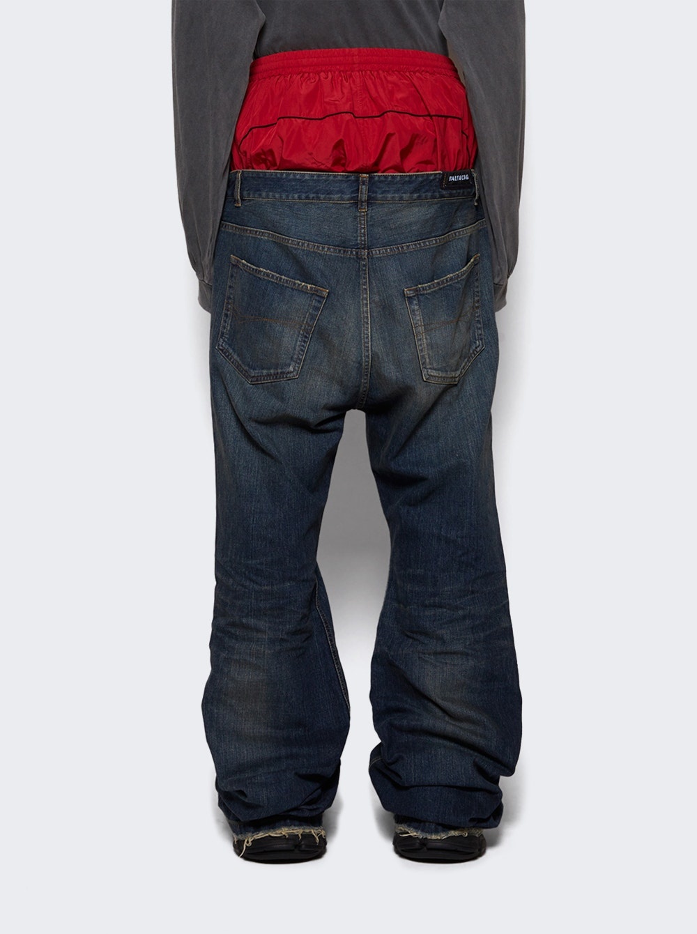 Layered Jeans Whisker - 4
