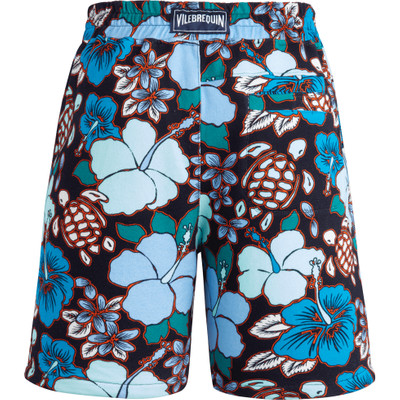 Vilebrequin Men Cotton Bermuda Shorts Tropical Turtles outlook