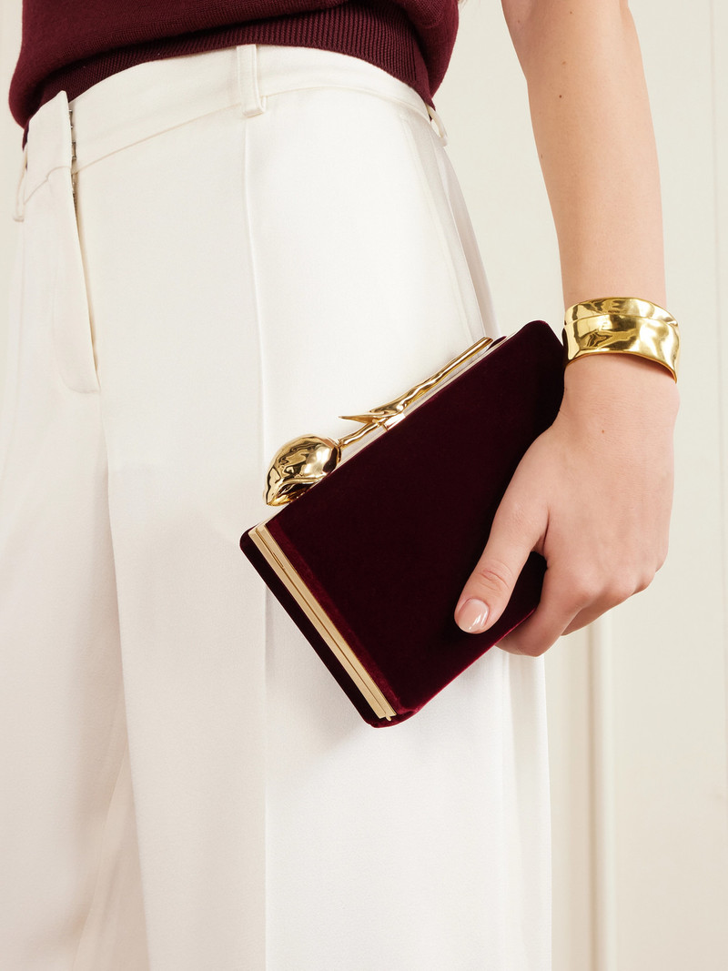 Erdem Bloom Velvet Clutch outlook