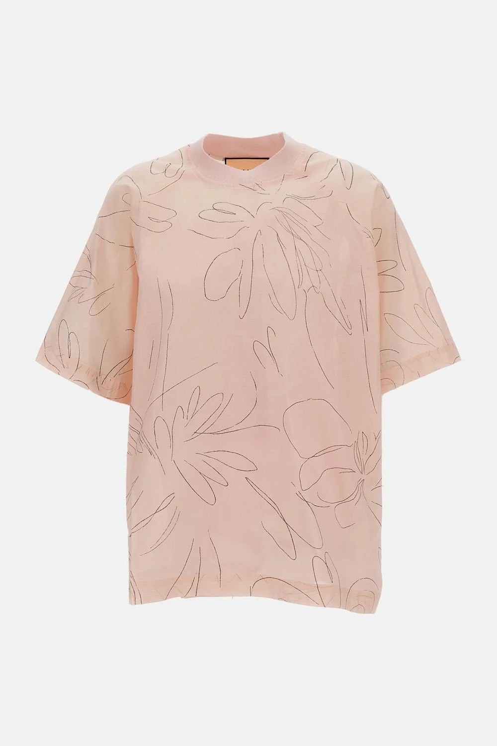 SHORT-SLEEVED COTTON TOP - 1