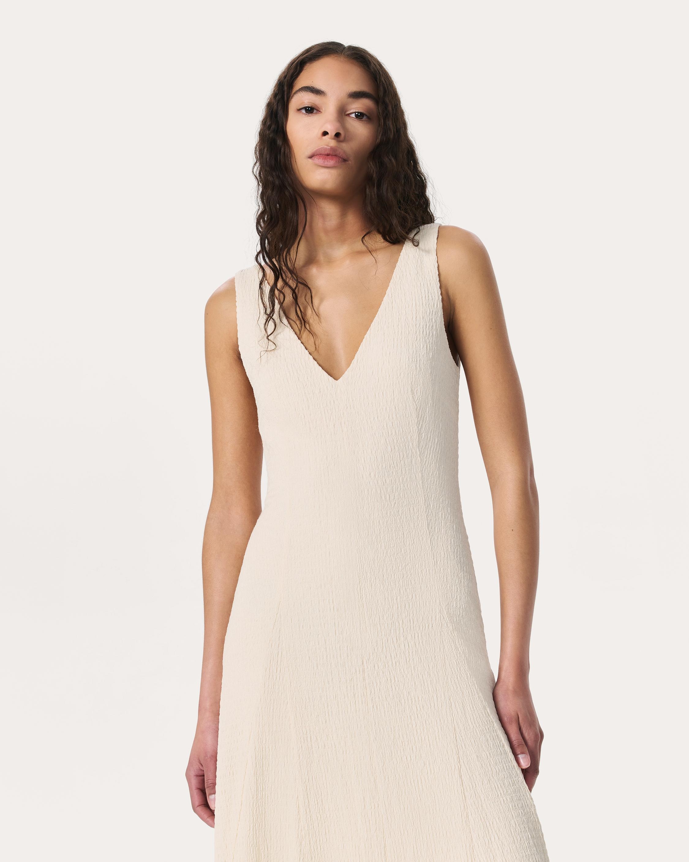 Lou V-Neck Midi Dress - 3