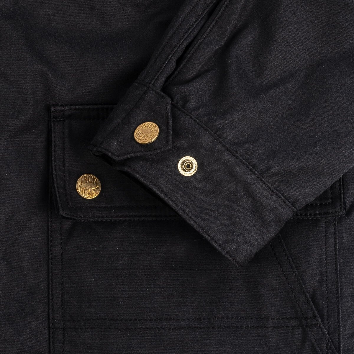 7oz Oiled Cotton Chore Jacket - Black - 12