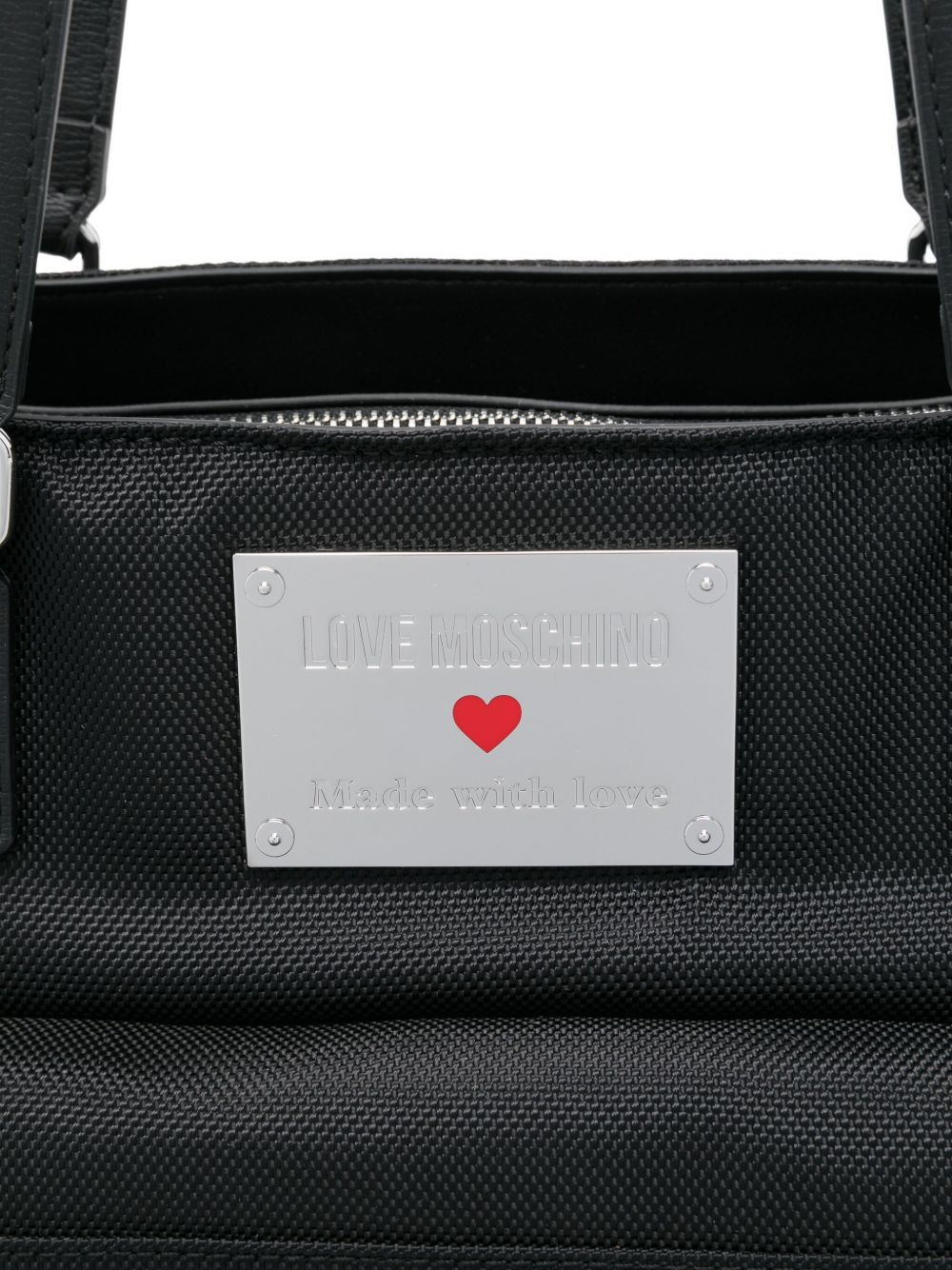 logo-plaque tote bag - 4