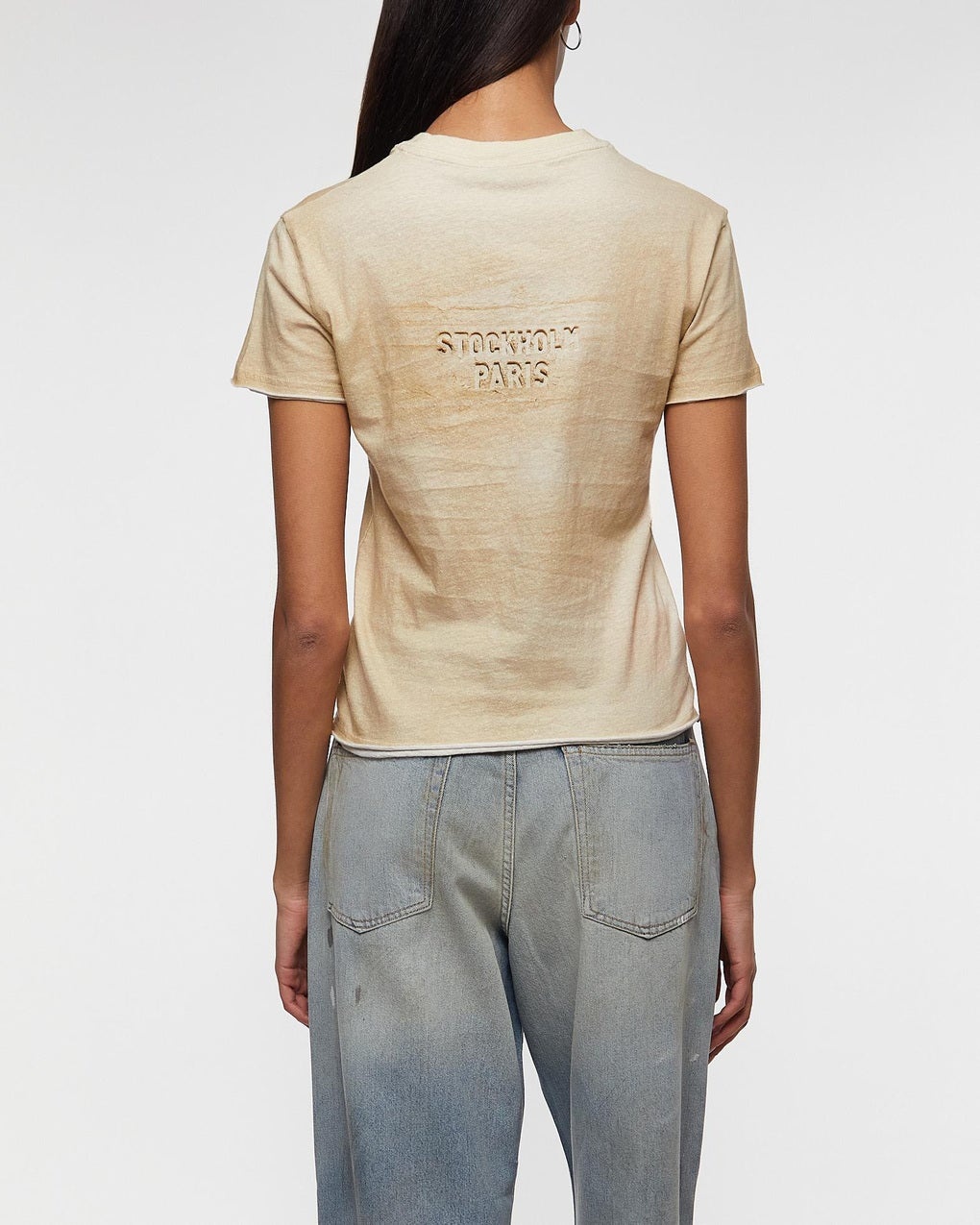 T-shirt Graphic Logo Sand - 4