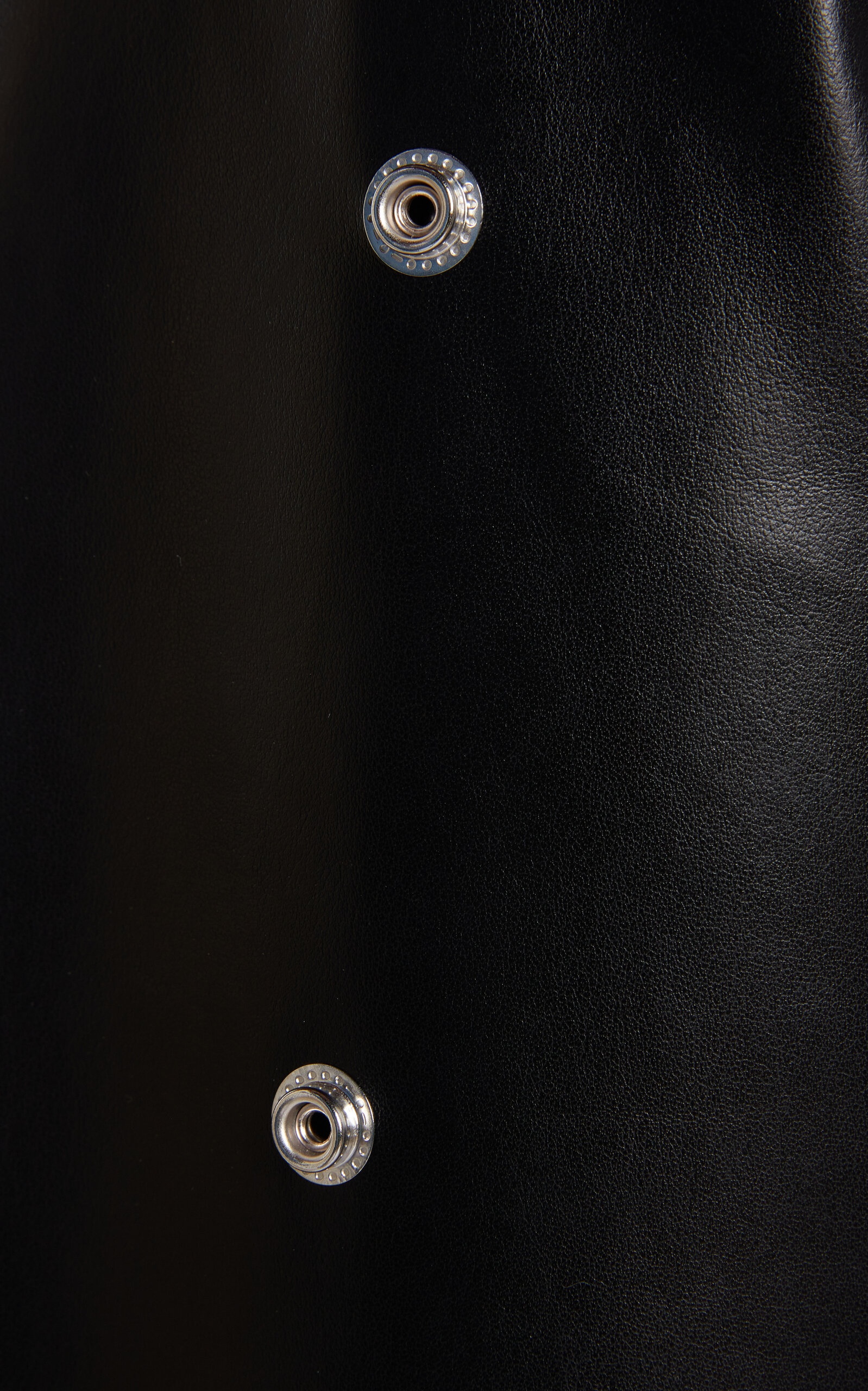 Faux Leather Studded Flared Leg Pants black - 4