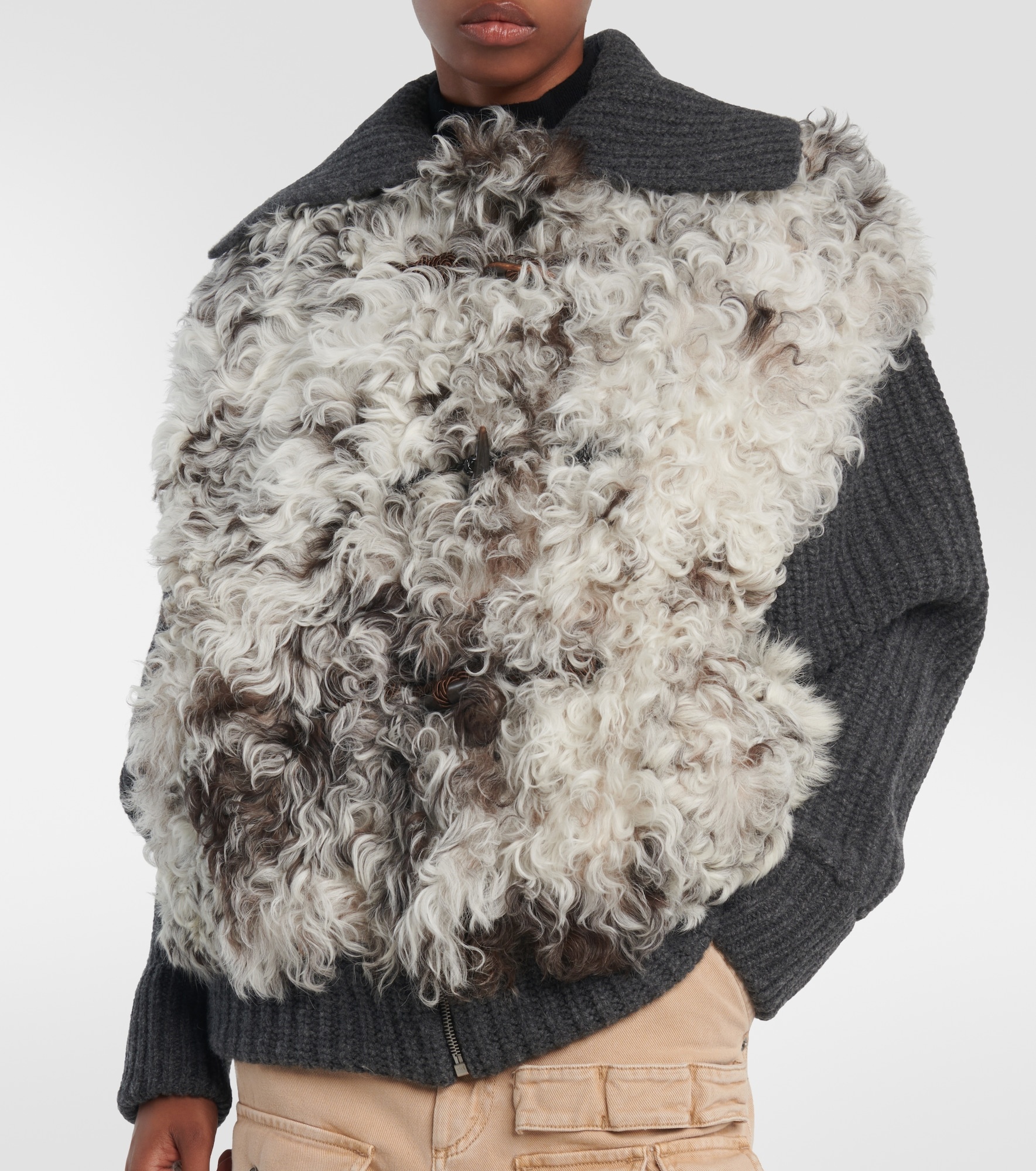 The Big Chill shearling and wool jacket - 5