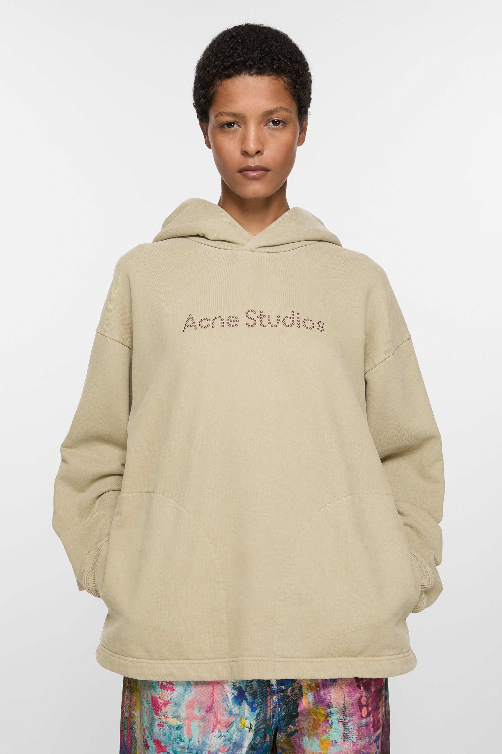 Logo hooded sweatshirt - Sand beige - 2