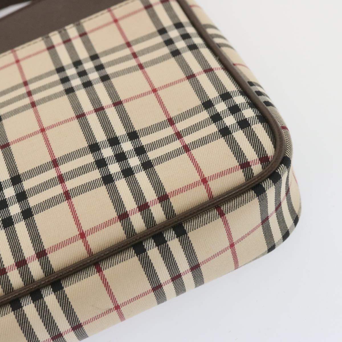 Burberry Nova Check Shoulder Bag Canvas Beige - 14