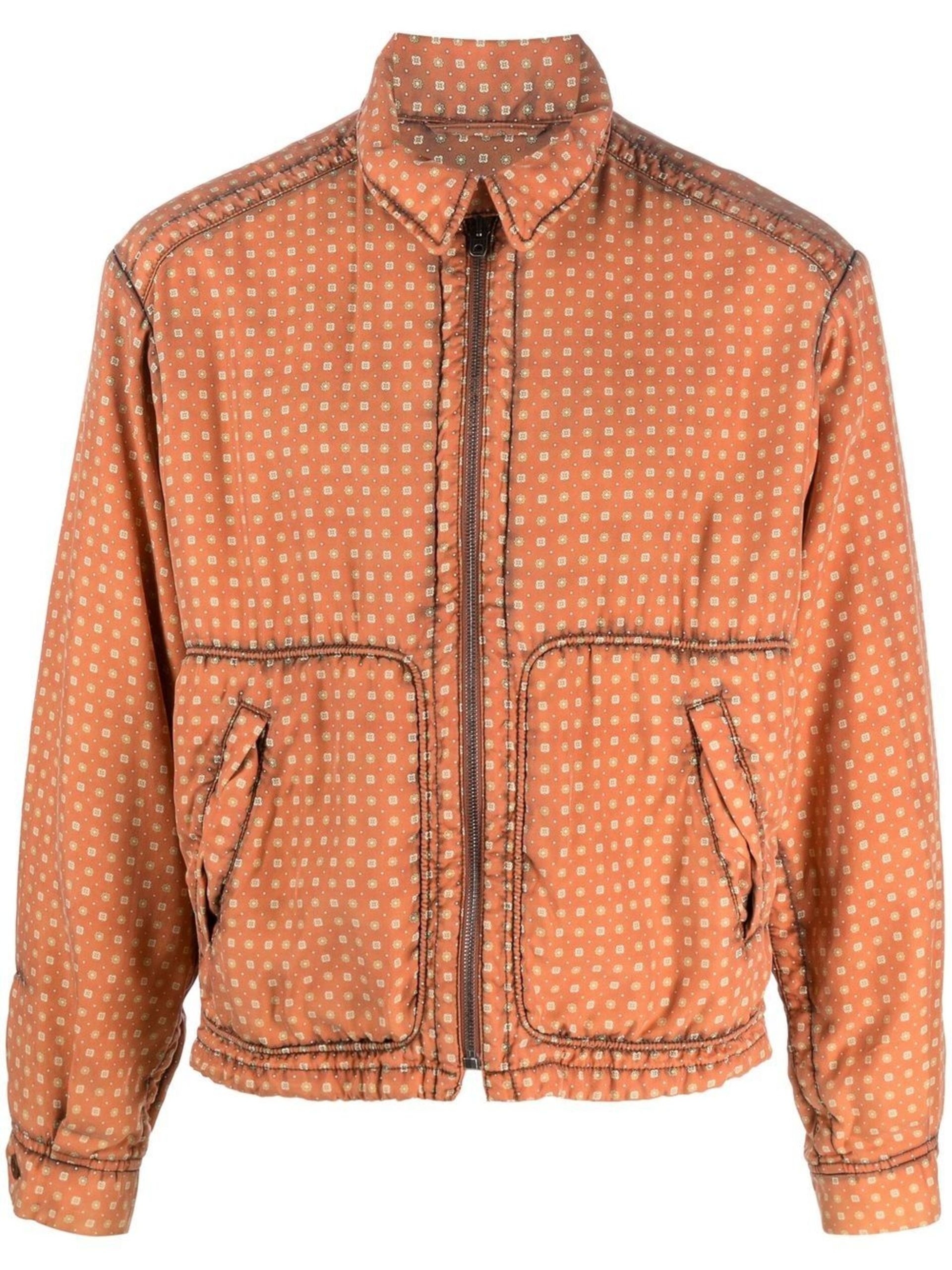 zip-up shirt jacket - 1