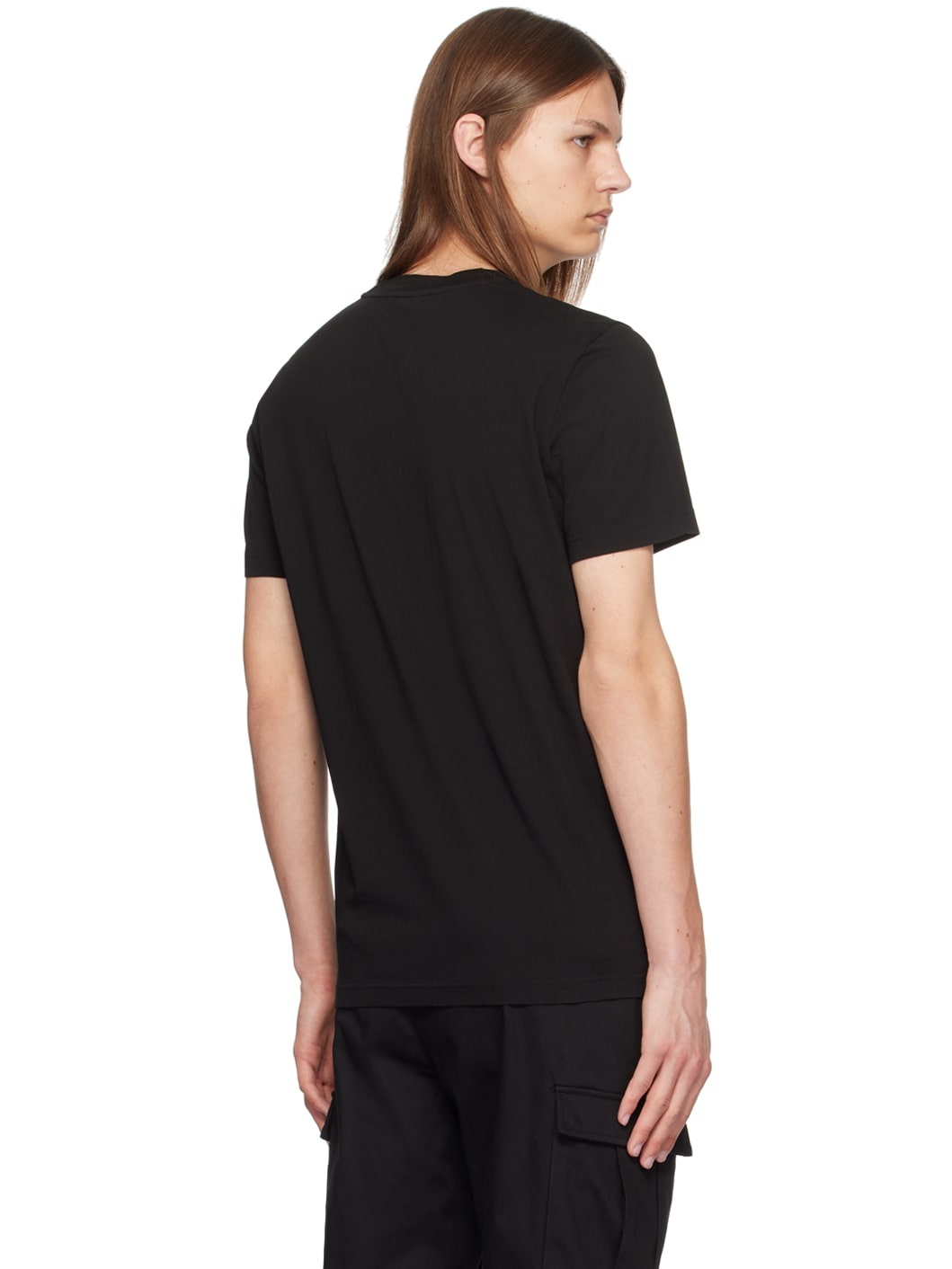 Black Logo-Printed T-Shirt - 3