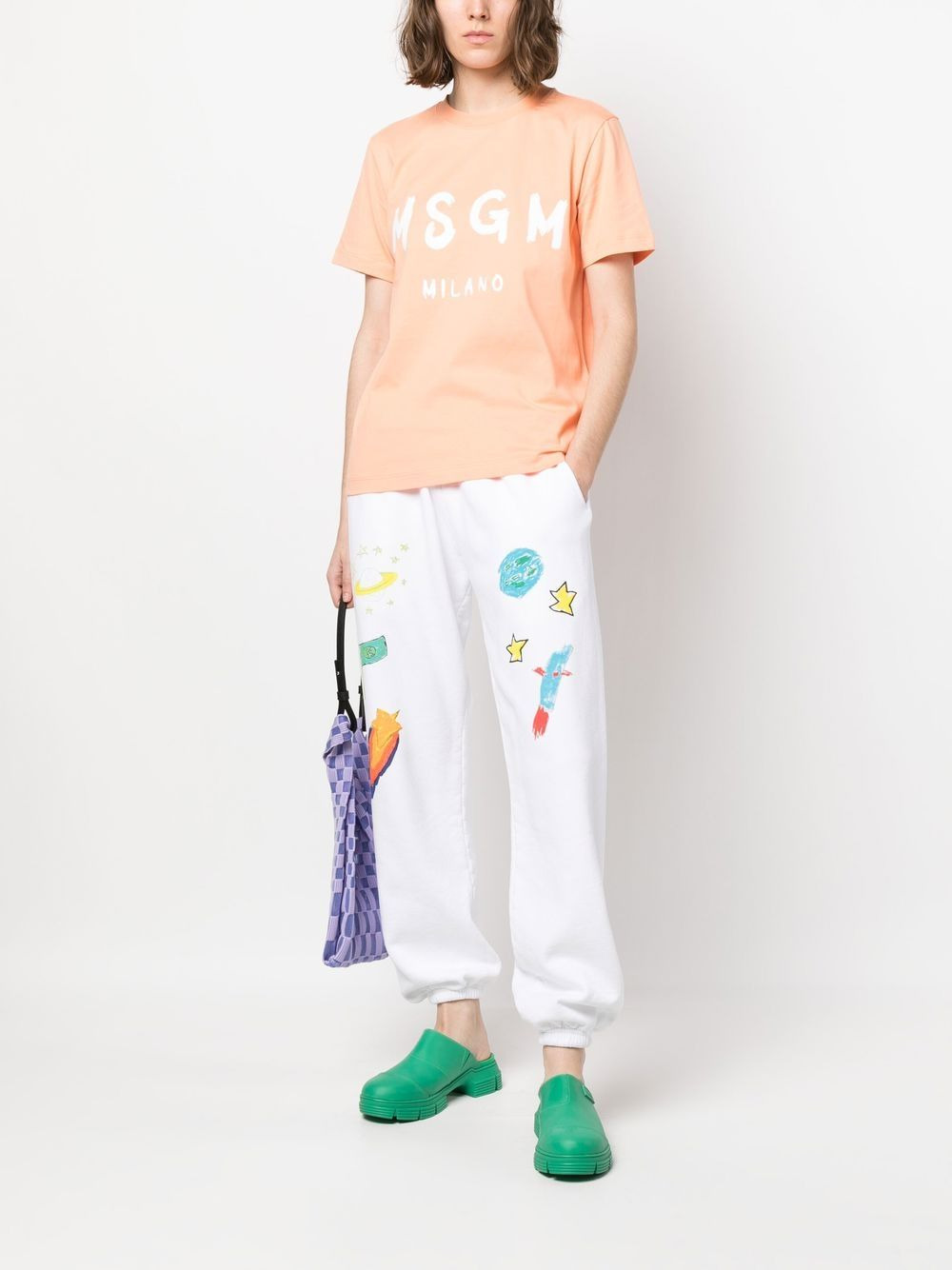 logo-print cotton T-shirt - 2