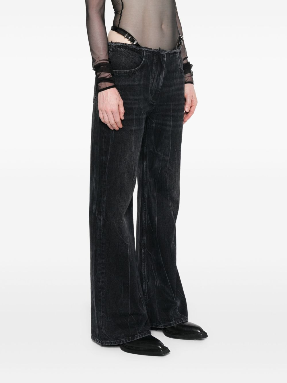Voyou low-rise flared jeans - 3