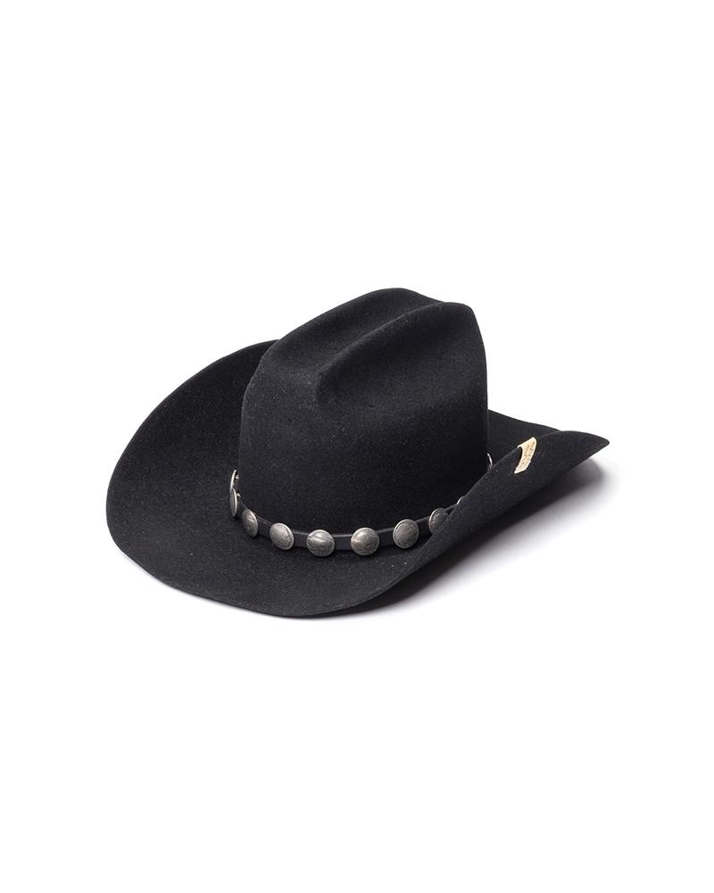 VIN COWBOY HAT (CONCHO) BLACK - 1