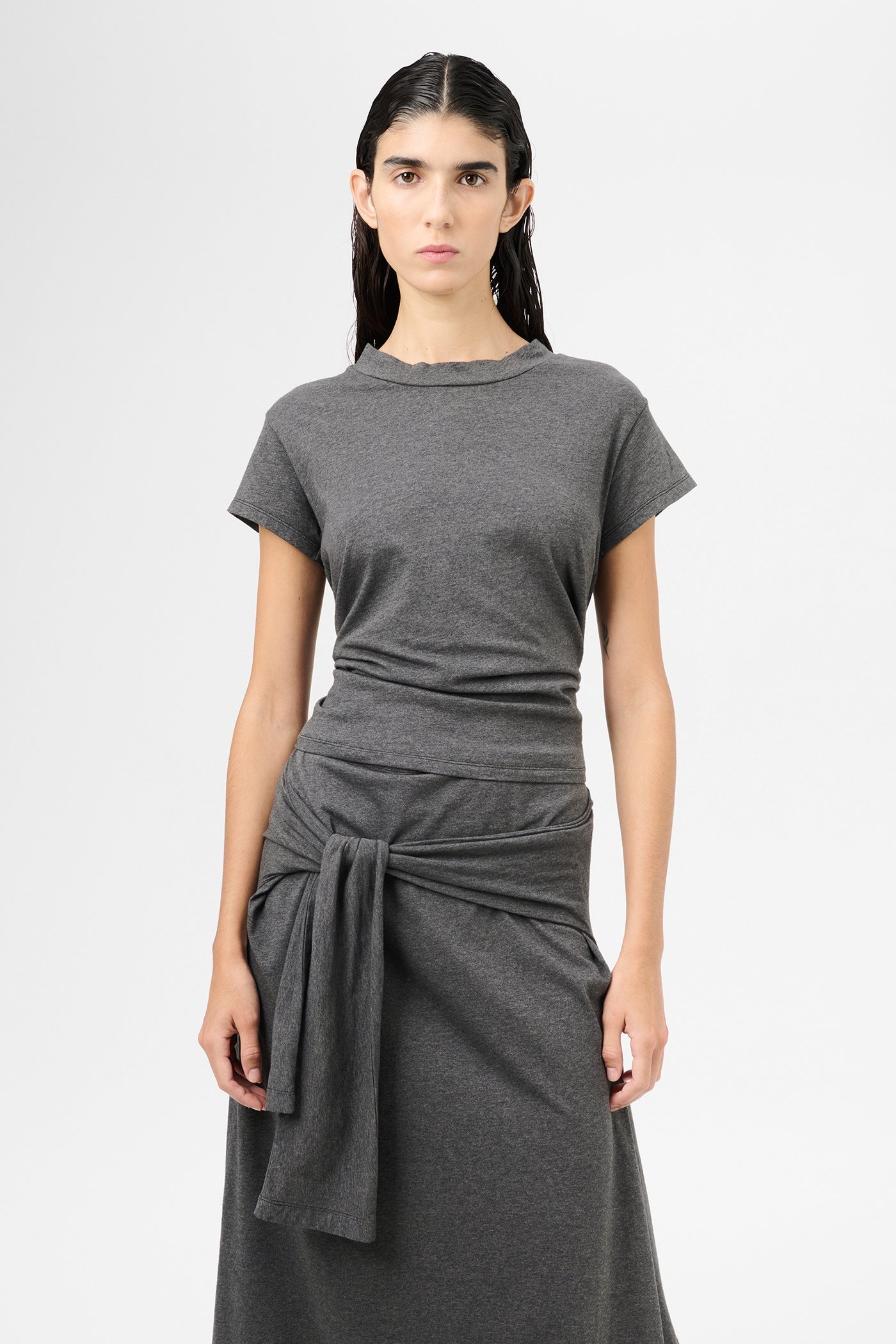 Life Vest T-shirt Dark Grey Melange Jersey - 3