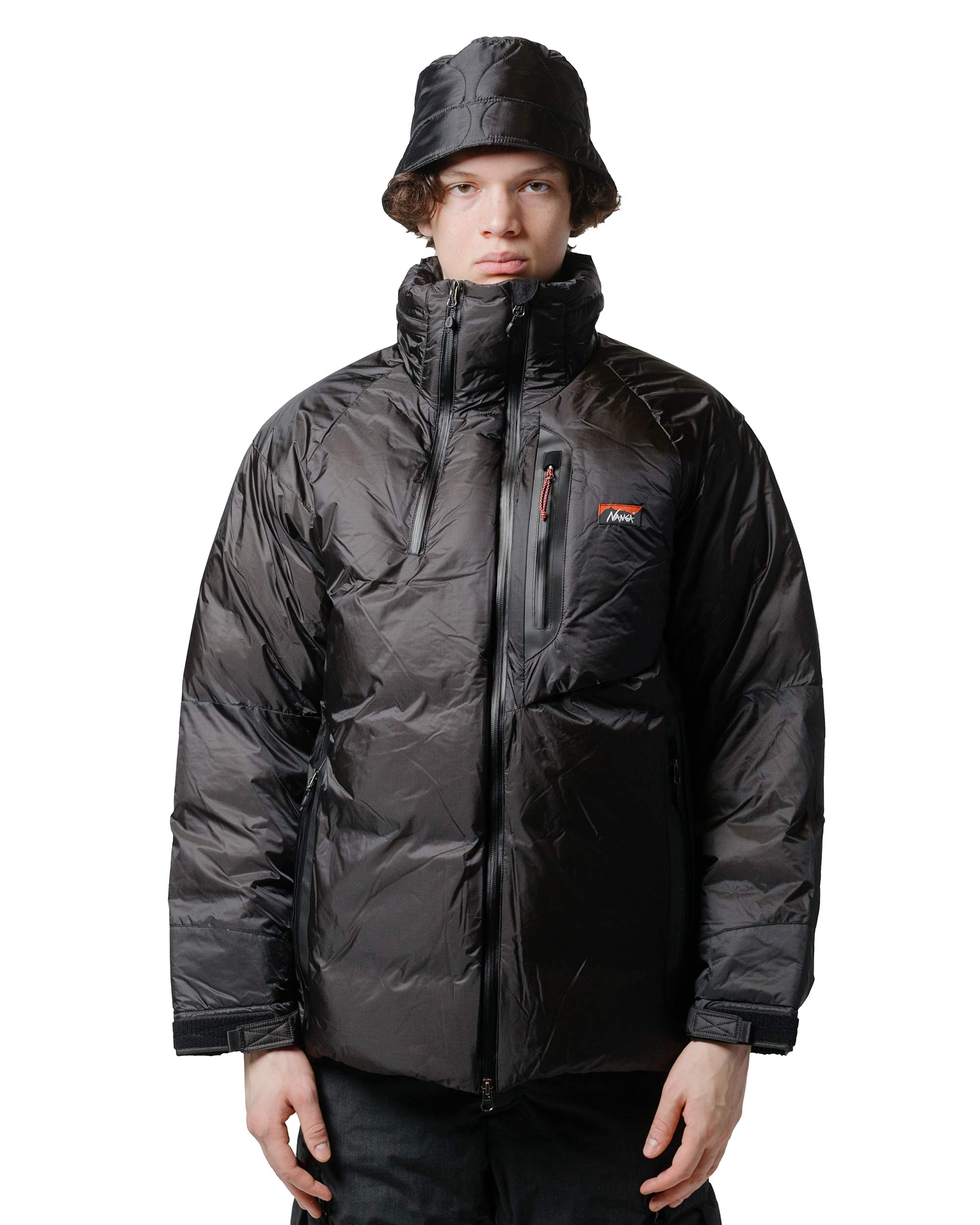 Aurora Tex Light Stand Collar Down Jacket Mikami Black - 2