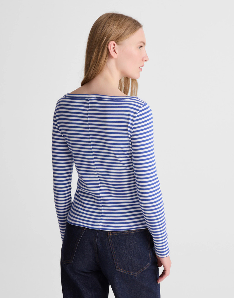 Madewell The '90s Boatneck Tee in Compact Cotton outlook