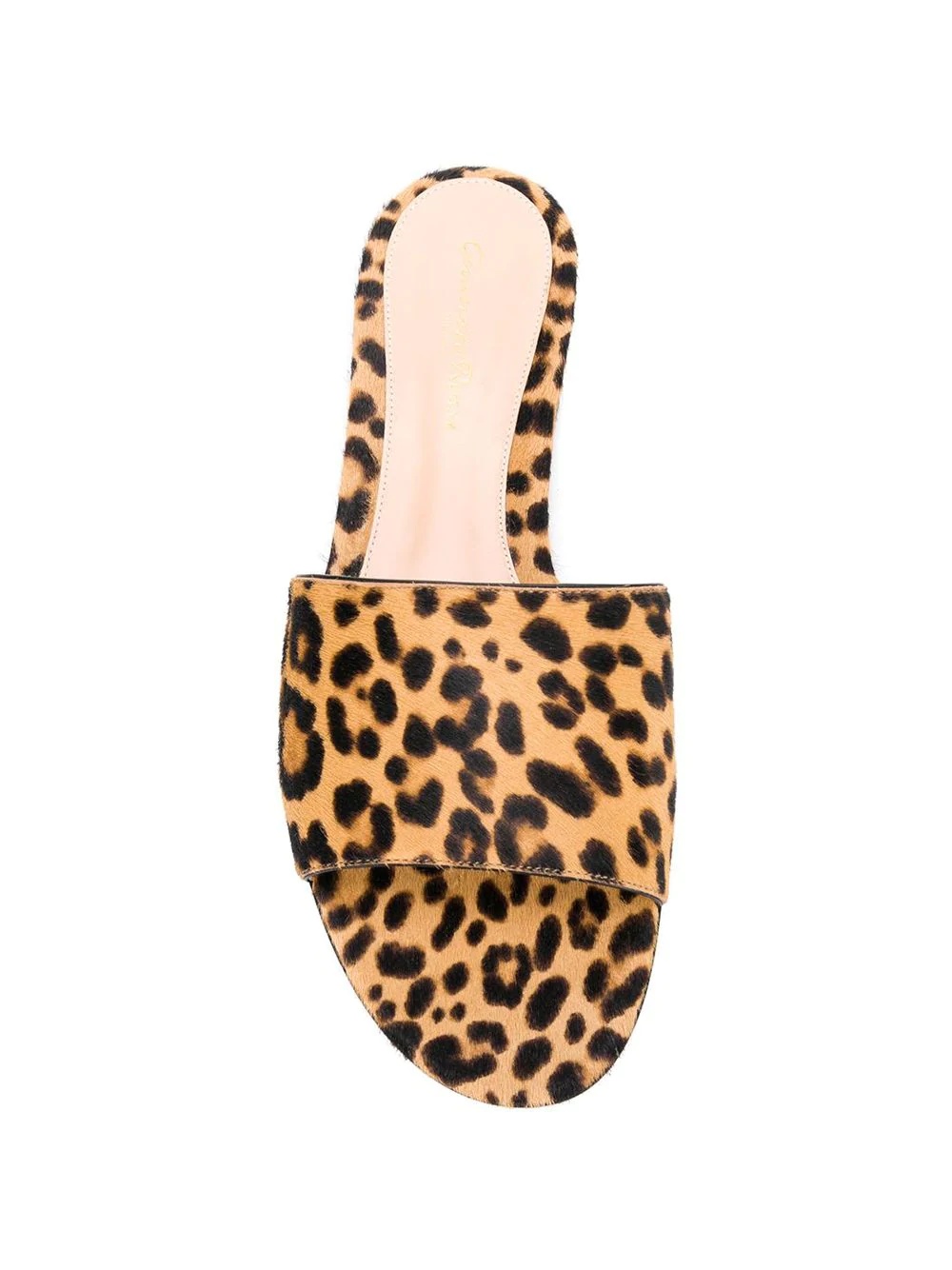 leopard print slip-on sandals - 4