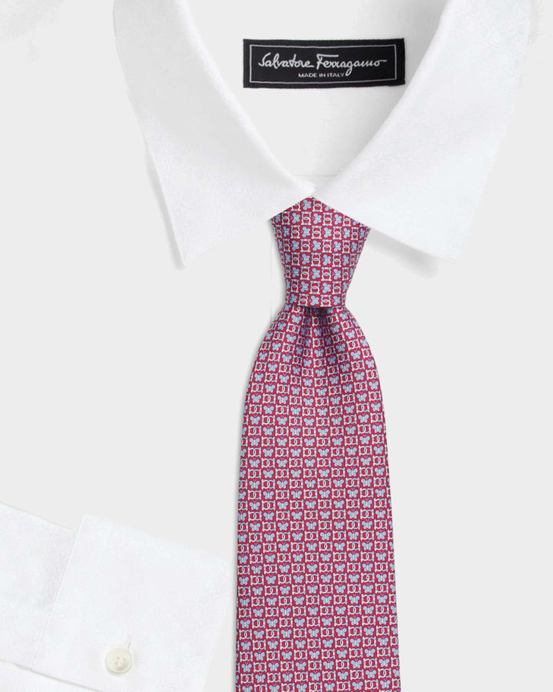 FERRAGAMO Men's Brigitte Gancini Butterfly Silk Tie outlook