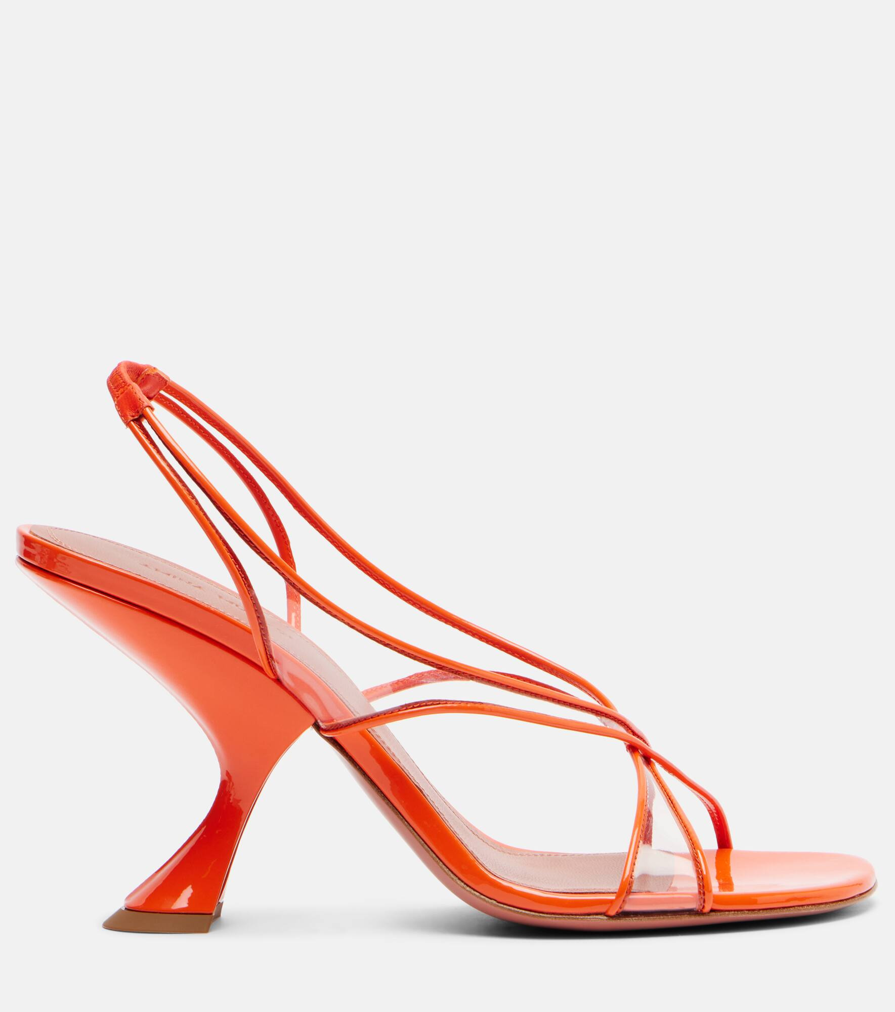 Lena 90 PVC and patent leather sandals - 4