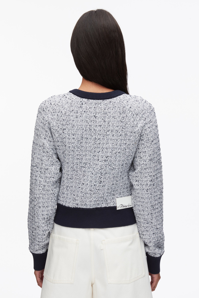 Crew Neck Raglan Cardigan 5