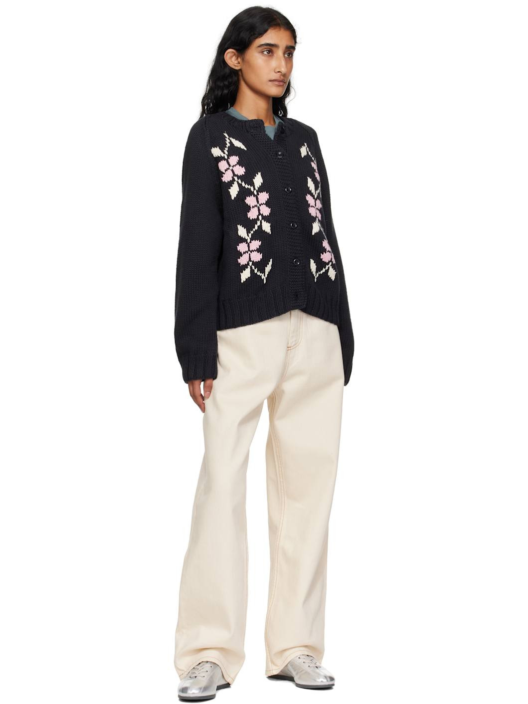 Beige Earth Silver Jeans - 4