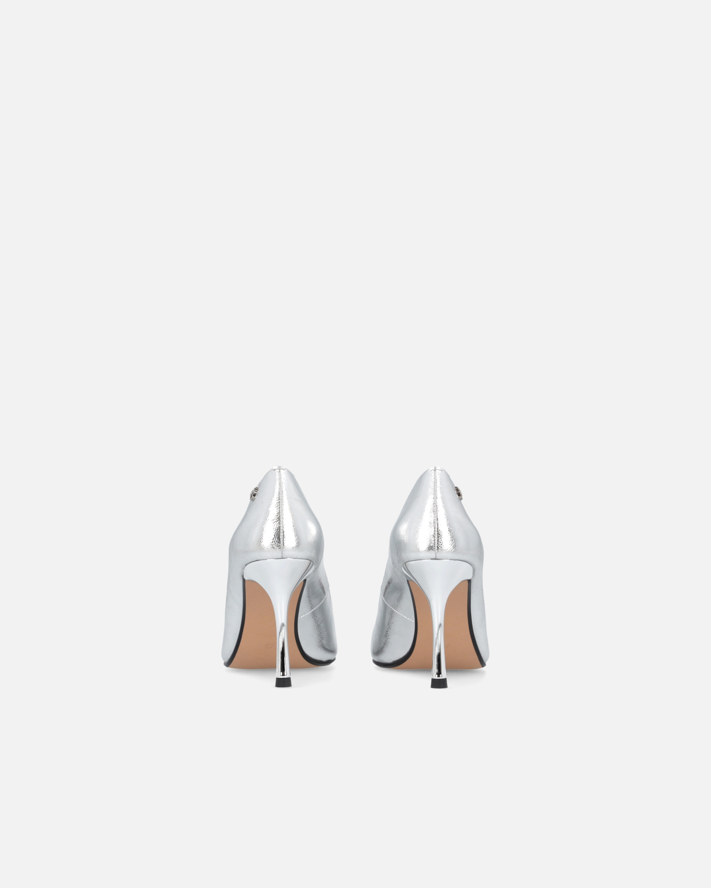 LAMINATED POINTED NAPPA LEATHER SHOES WITH HEEL - 8