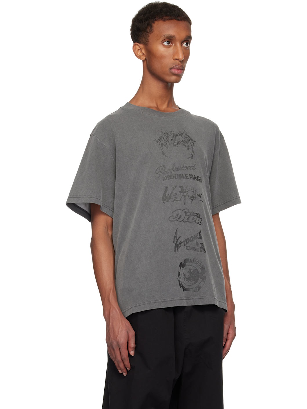 Gray Multi Logo T-shirt - 2