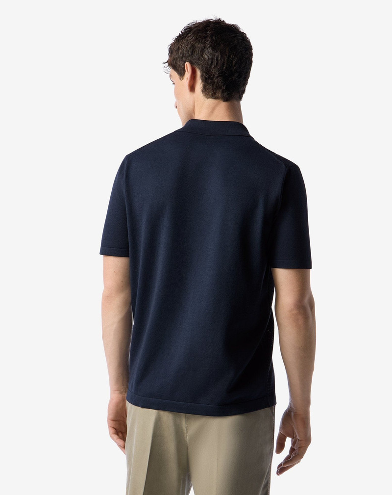 Navy blue knit shirt 3