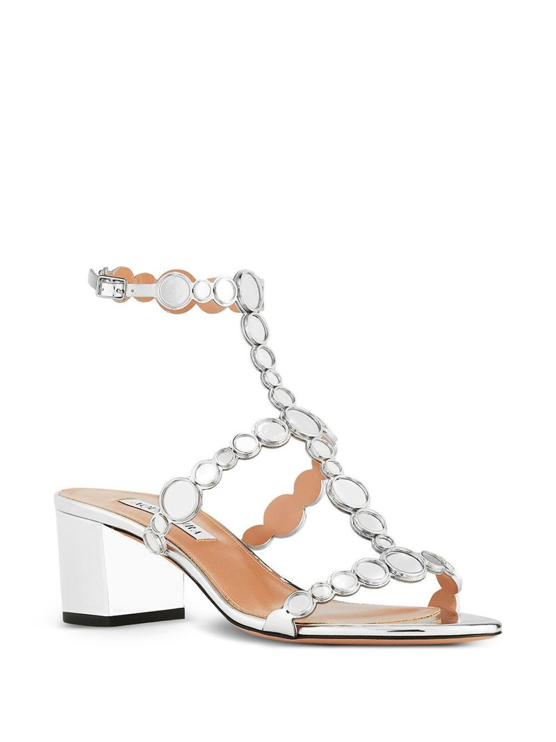 AQUAZZURA circle-embellished sandals outlook