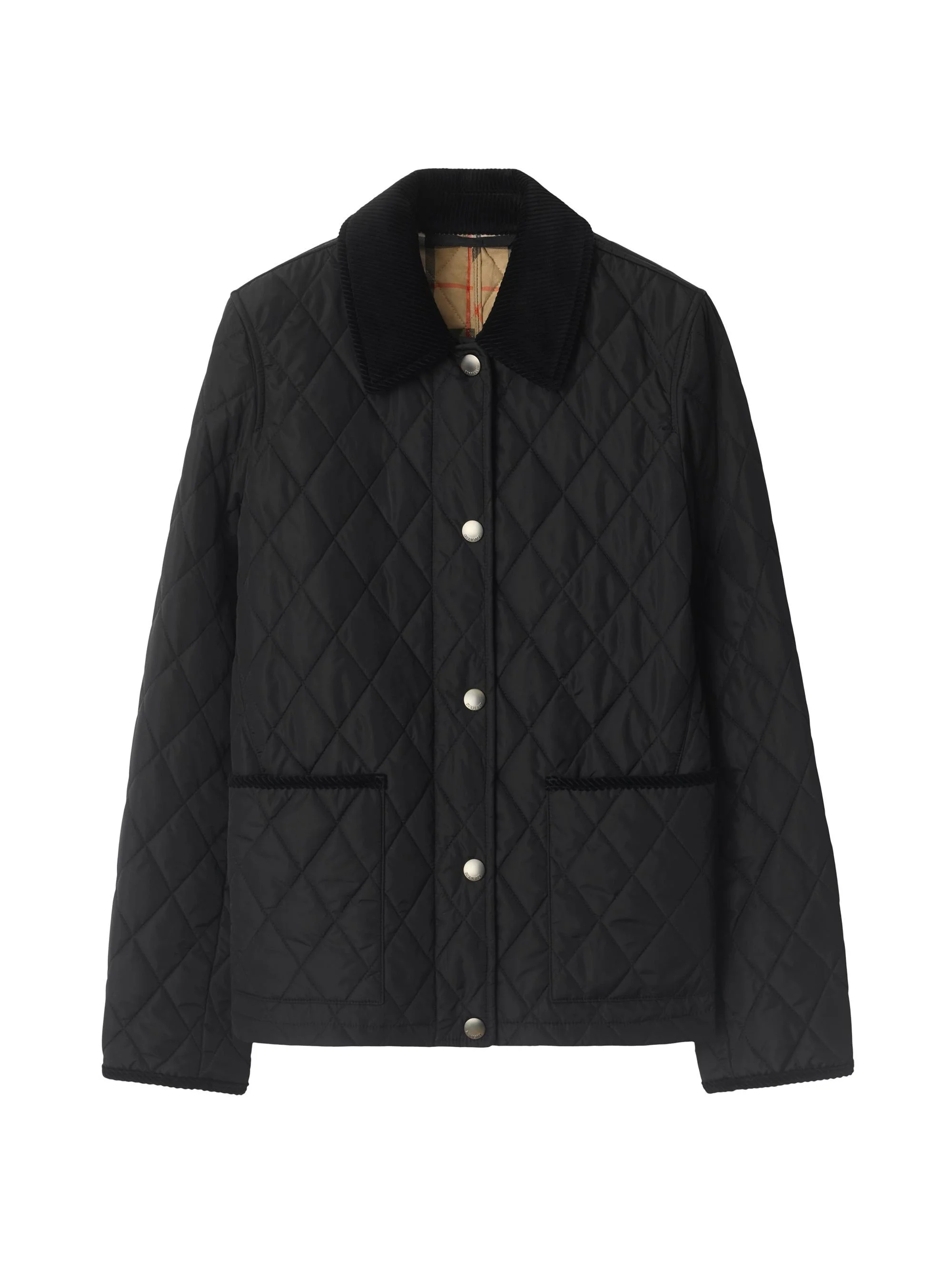 Women's Dorset Diamond Quilted Jacket - Black Sand Ip Check - 1