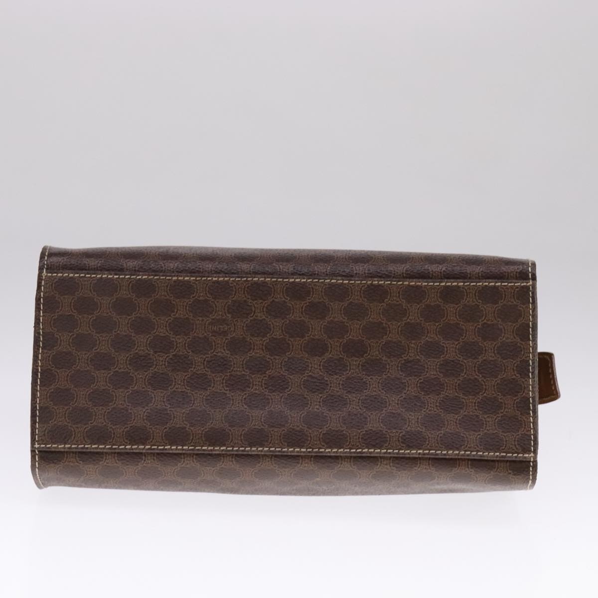 CELINE Macadam Canvas Hand Bag Pvc Leather Brown - 8