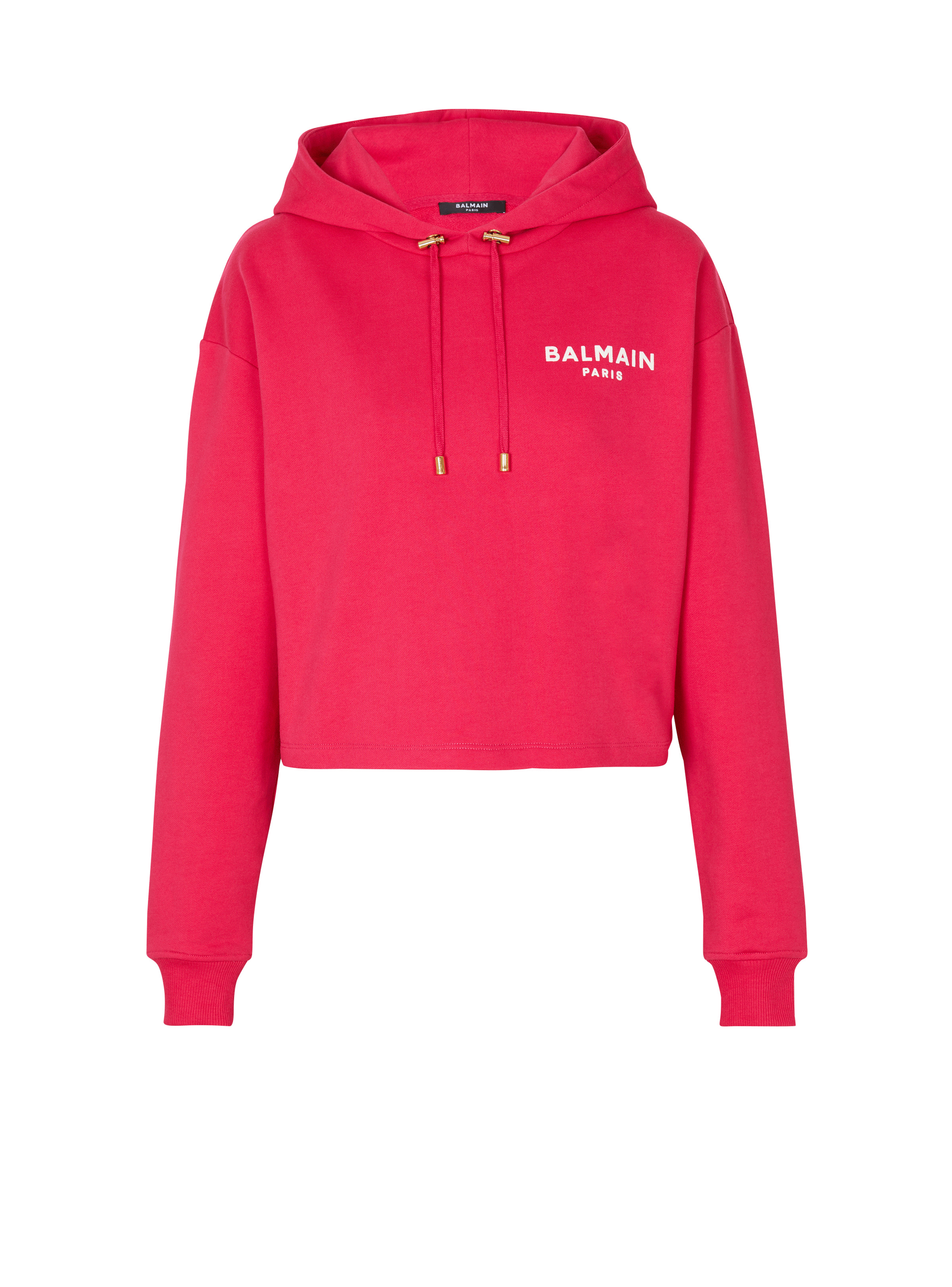 Flocked Balmain Paris hoodie - 1