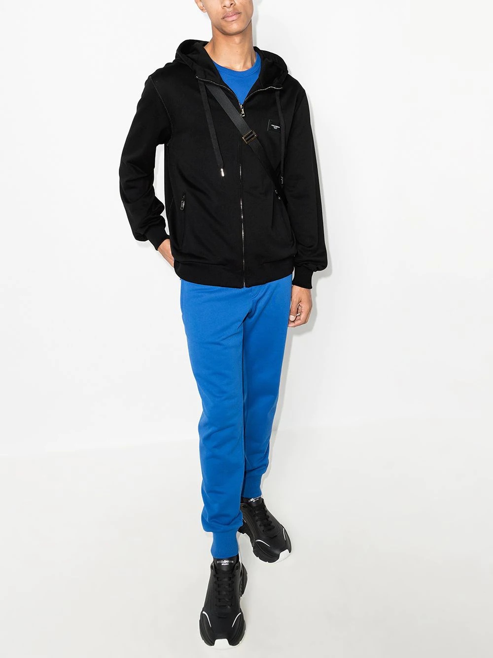 logo-tag zip-up hoodie - 5