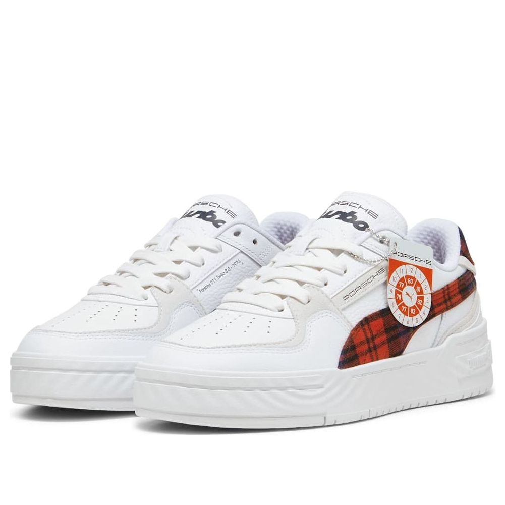 PUMA x Porsche Legacy CA Pro 'Tartan Formstrip White Redmazing' 308418-01 - 3