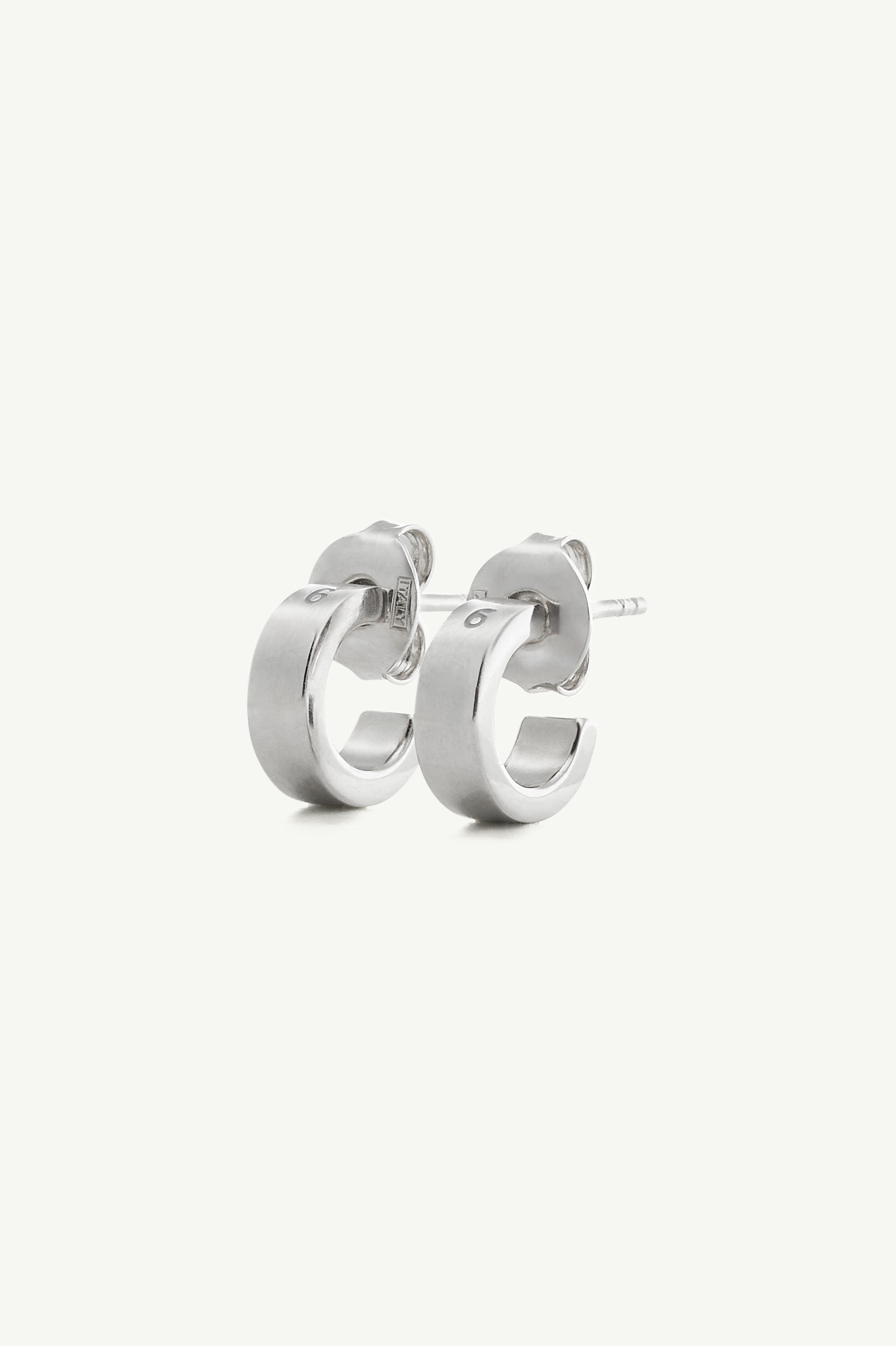 MM6 Maison Margiela Numeric Minimal Signature Hoop Earrings