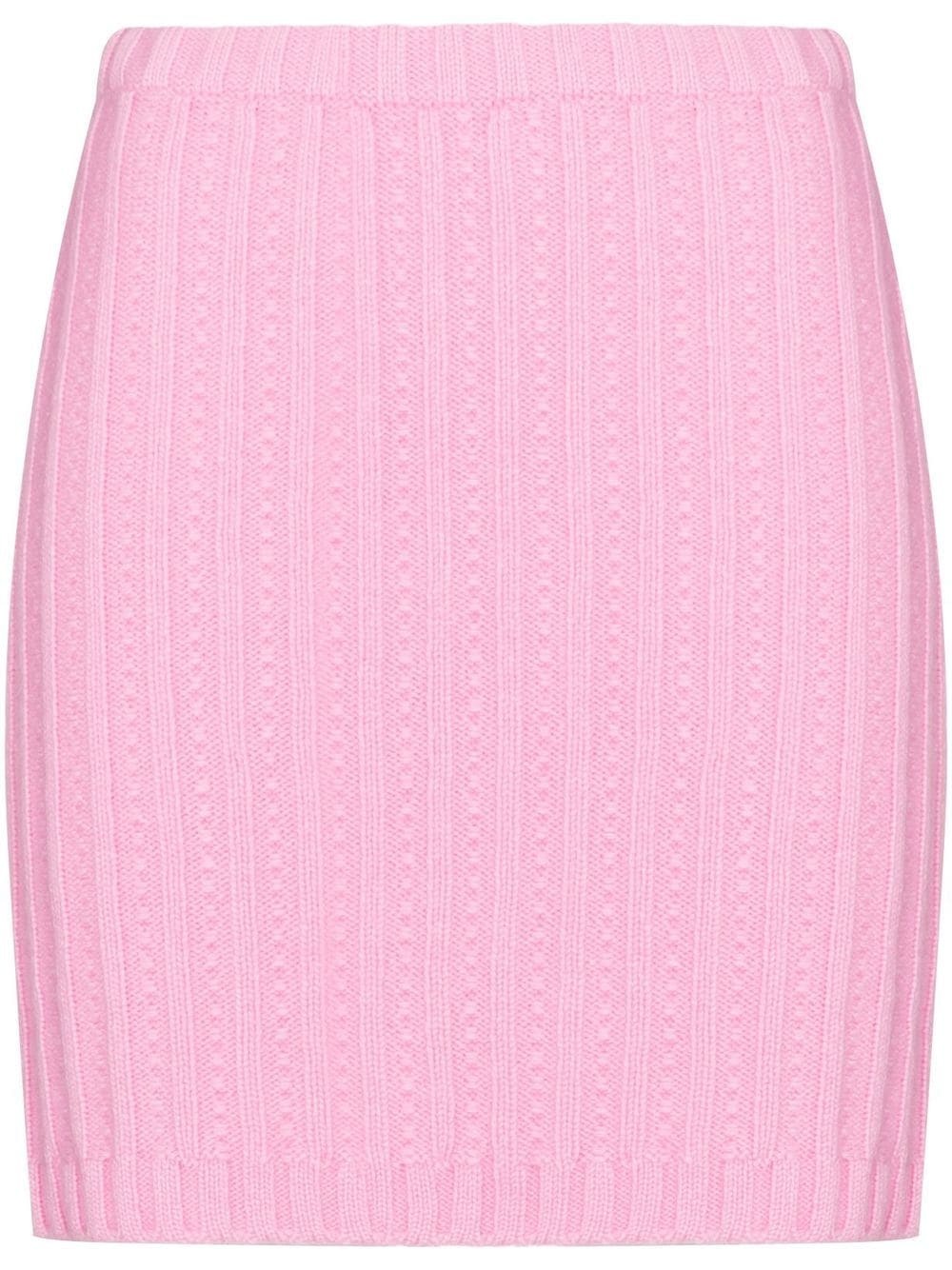 high-rise knitted skirt - 1