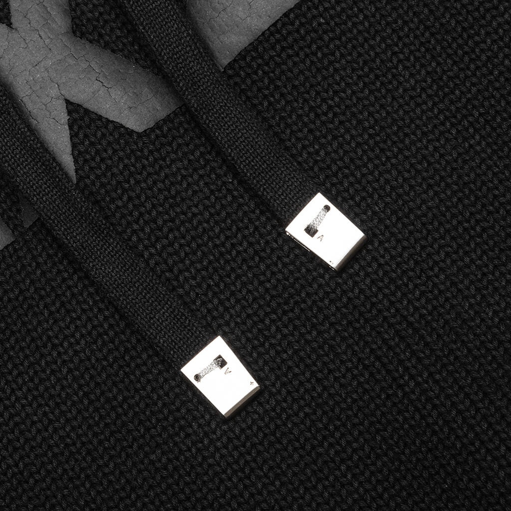 1017 ALYX 9SM LOGO KNIT HOODED SWEATER - BLACK - 5
