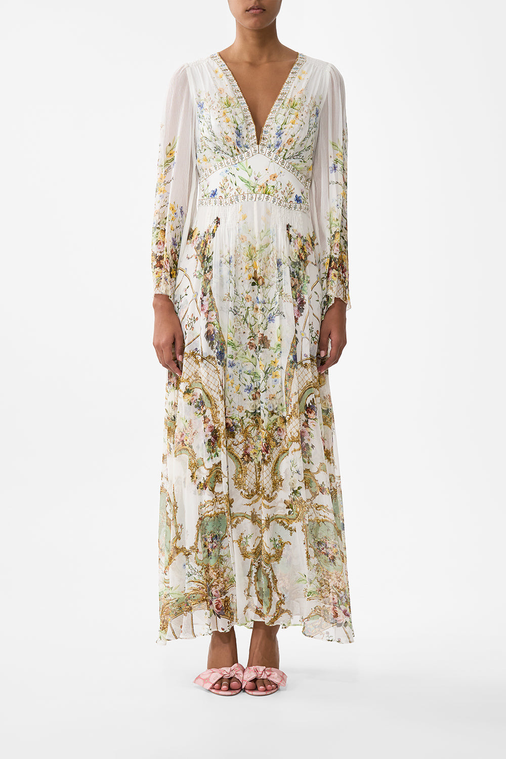 FLARED SLEEVE DRESS - 2