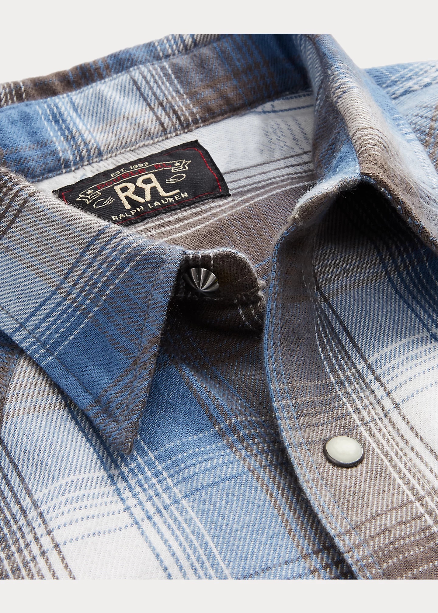 Slim Fit Chambray Western Shirt