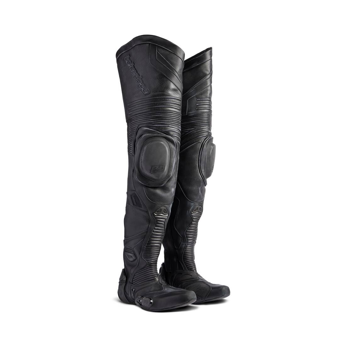 Men's Biker Over-the-knee Boot in Black - 2