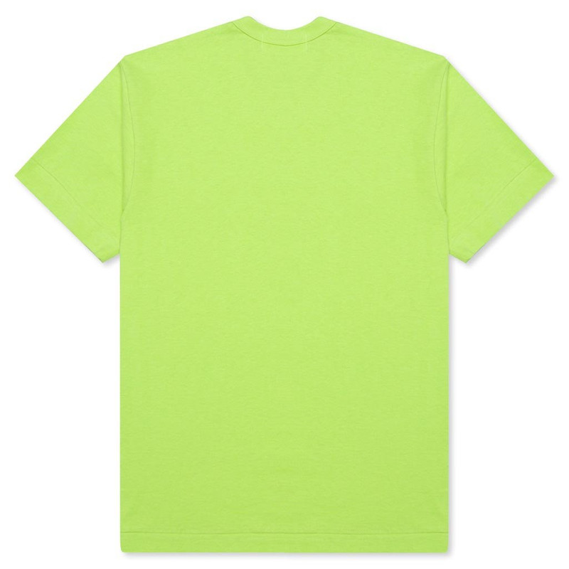 Comme des Garçons PLAY COMME DES GARCONS PLAY PASTELLE RED LOGO T-SHIRT - GREEN outlook