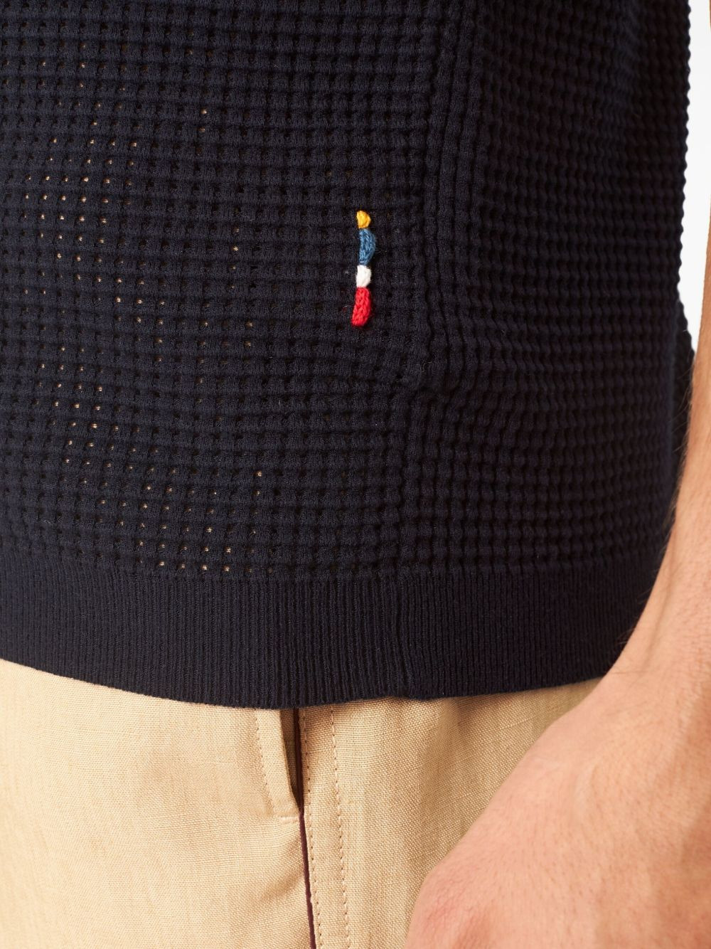 V-neck polo shirt - 4